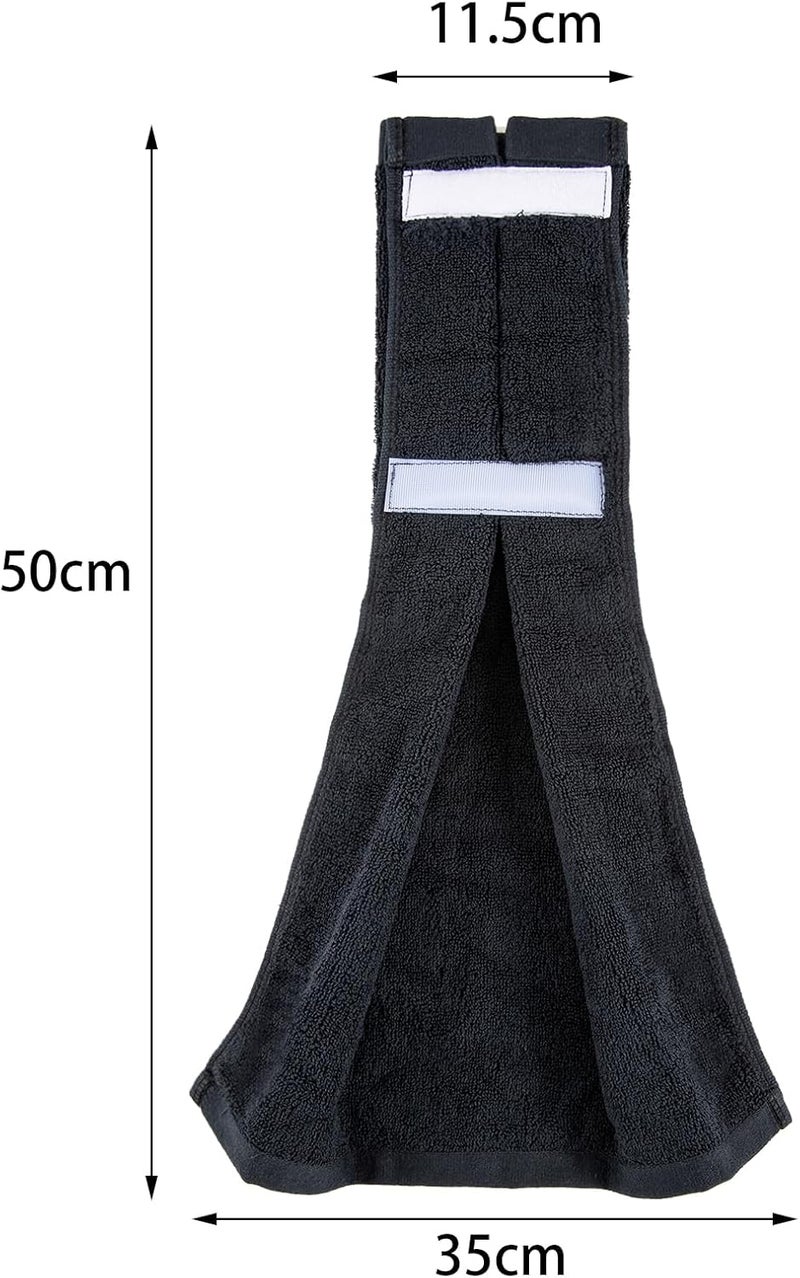 TUYUU White Quarterback Towel - Cotton Youth Football Towel for Men Women, Softball, Gym Yoga Golf, Black - Image 2